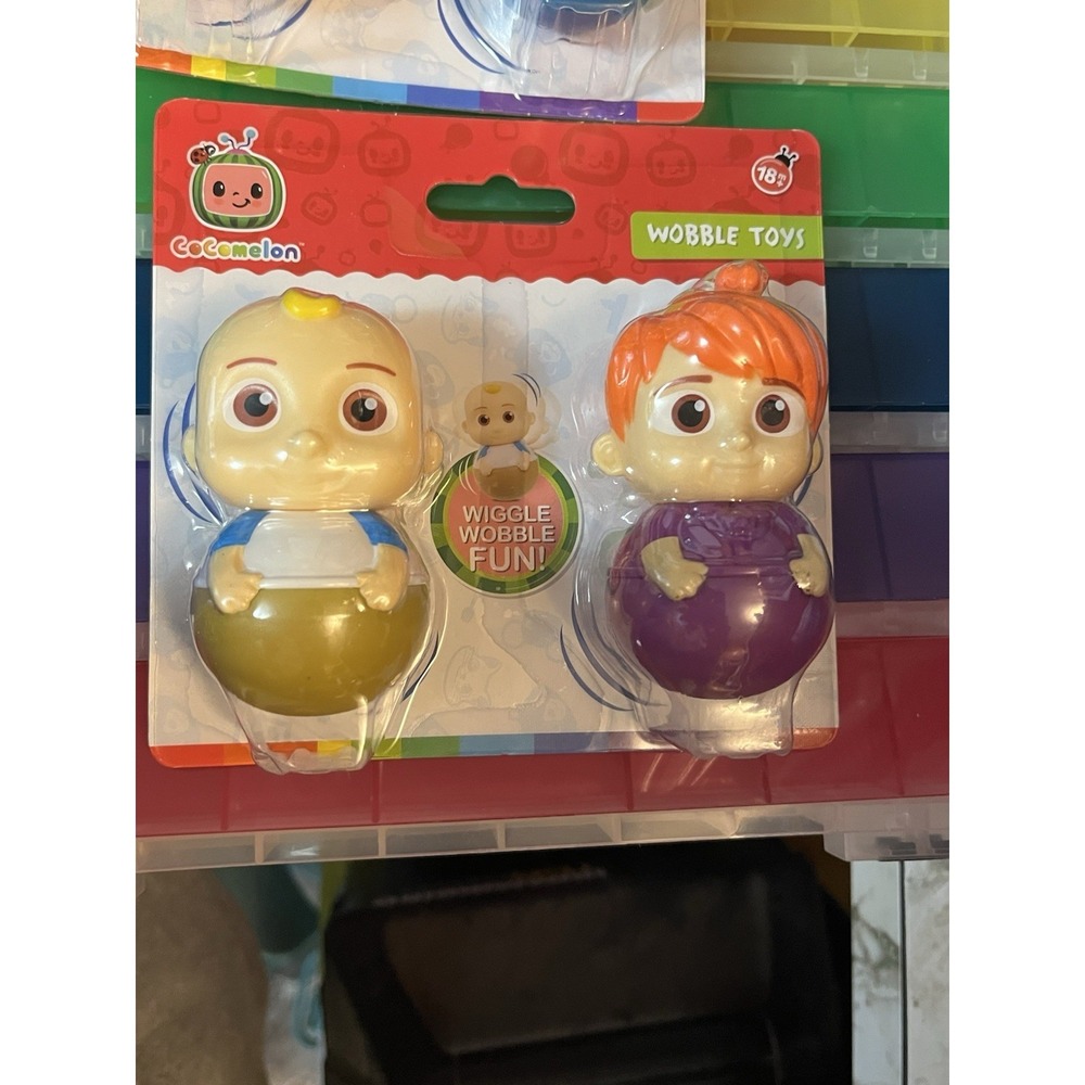 CoComelon Wobble Toys JJ & Yo Yo Girl 2‎ Pack Just Play 2022 New